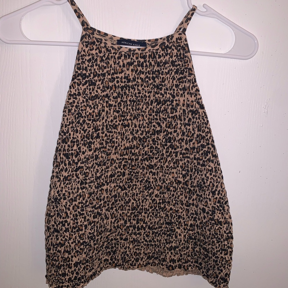 Cheetah print tank top